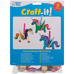 Kit créatif licorne 3D bois - Bleu