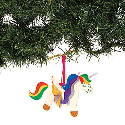 Acheter Kit créatif licorne 3D bois - Bleu