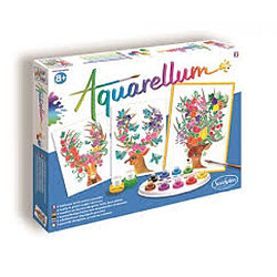 Sentosphère Coffret Aquarellum cerfs enchantés Coffret peinture Aquarellum - papiers à peindre - dès 8 ans - thème cerfs