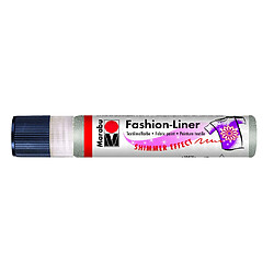 Marabu Fashion-Liner textile - Argent lumineux