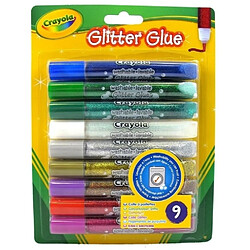 Crayola Colle pailletée - 9 tubes