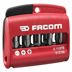 Facom Coffret embouts Pozidriv - 10 pièces Coffret d'embouts de vissage - Pozidriv - pour perceuse - boîtier polyamide