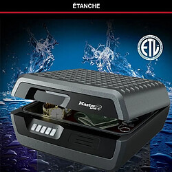 Acheter MASTER LOCK Malette de Sécurité Anti feu [Ignifuge et Etanche] [Large 10L] [Combinaison Electronique] - Idéal pour Documents A4, Supports médias, Petits Electroniques.