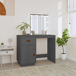 vidaXL Coiffeuse avec LED - Gris