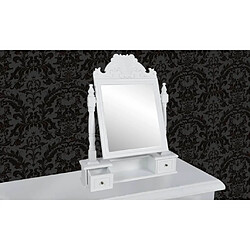 VidaXL Coiffeuse Miroir Pivotant MDF