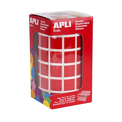 Apli Rouleau de gomets carrés - Rouge