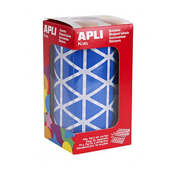 Apli Rouleau de gomets triangulaires - Bleu