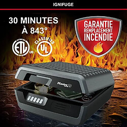 Avis MASTER LOCK Malette de Sécurité Anti feu [Ignifuge et Etanche] [Large 10L] [Combinaison Electronique] - Idéal pour Documents A4, Supports médias, Petits Electroniques.