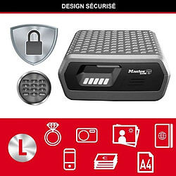 MASTER LOCK Malette de Sécurité Anti feu [Ignifuge et Etanche] [Large 10L] [Combinaison Electronique] - Idéal pour Documents A4, Supports médias, Petits Electroniques. pas cher