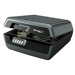 MASTER LOCK Malette de Sécurité Anti feu [Ignifuge et Etanche] [Large 10L] [Combinaison Electronique] - Idéal pour Documents A4, Supports médias, Petits Electroniques. Coffre-fort mallette de sécurité - serrure à code - protection anti-feu 30 min - à poser et à fixer