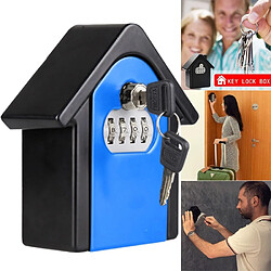 Wewoo Coffre-fort Boîte de rangement en alliage - Bleu
