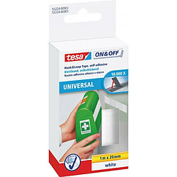Tesa Bande auto-agrippante On & Off - Blanc