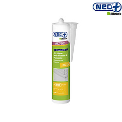 Nec + Mastic acrylique en cartouche - Blanc