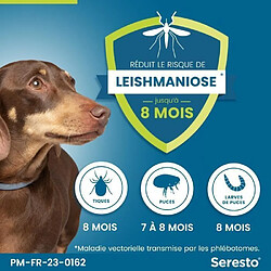 Seresto Collier pour chien - moins de 8 kg - Gris pas cher