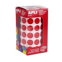 Apli Rouleau de gommettes rondes - Rouge