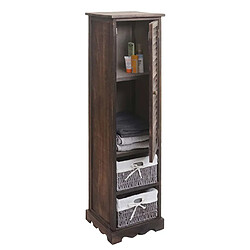 Mendler HWC-H20 Commode Salle de Bain - Shabby Marron