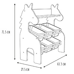 Acheter The home deco kids Meuble de rangement licorne - Rose