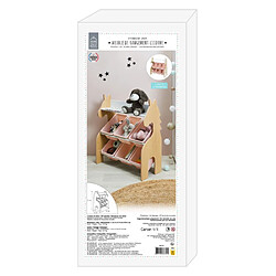 The home deco kids Meuble de rangement licorne - Rose pas cher
