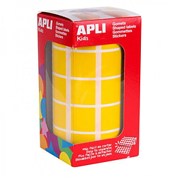 Apli Rouleau de gomets carrés - Jaune