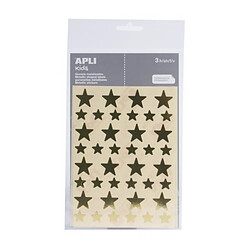 Apli gommettes étoile adhésives - or