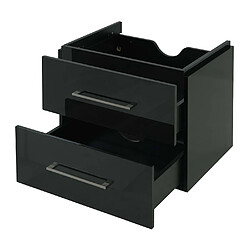 Mendler Premium Meuble sous-lavabo HWC-D16 - Noir brillant