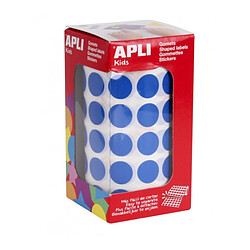 Apli Gommettes rondes adhésives - Bleu
