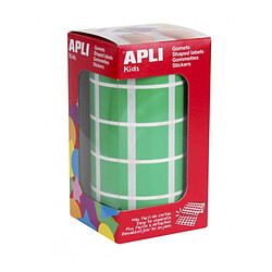 Apli Gomets carrés adhésifs - Vert
