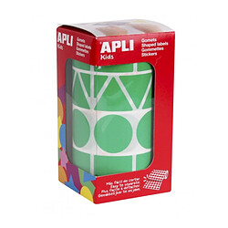 Apli Rouleau de gommettes assorties - Vert