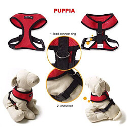 Puppia Harnais Rouge S