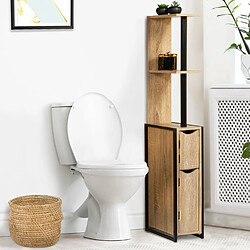 Idmarket Meuble WC 2 portes DETROIT