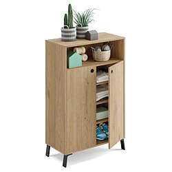 Pegane Commode de rangement - Chêne doré