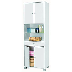 Pegane Colonne de salle de bain - Blanc