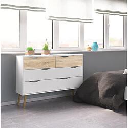 Alter Commode 4 tiroirs scandinave - Blanc