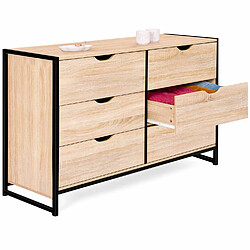 Acheter Idmarket Commode DETROIT - Bois/Noir