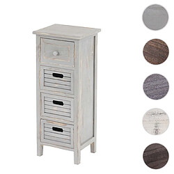 Mendler Commode 4 tiroirs - Gris