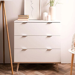 Finori Commode Göteborg 1 - Blanc et chêne sonoma