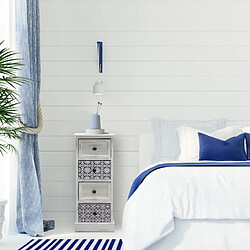 Mobili Rebecca Commode RE6604 - Blanc/Gris