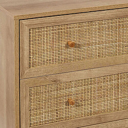 The Home Deco Factory the_home_deco_factory Bali Commode - Cannage/Bois pas cher