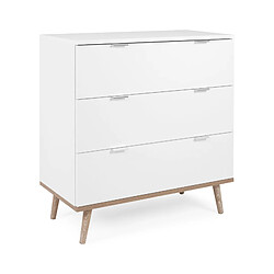 Avis Finori Commode Göteborg 1 - Blanc et chêne sonoma