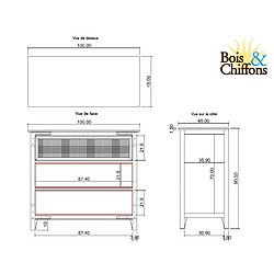 Acheter BOIS & CHIFFONS Commode 3 tiroirs - Manguier Farm