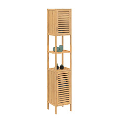Idmarket Meuble colonne salle de bain BEA - Bambou