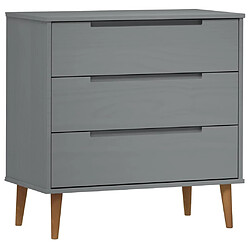 vidaXL Commode MOLDE - Gris