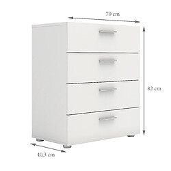 Alter Commode 4 tiroirs - Blanc