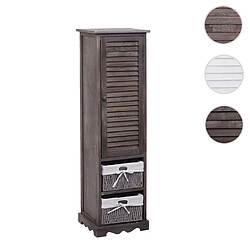 Mendler colonne de salle de bain bois - Taupe