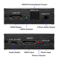 Extracteur audio HDMI vers HDMI pas cher