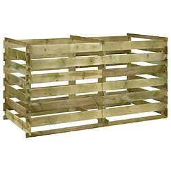 vidaXL Bac de compostage 180x90x90 cm - Pin