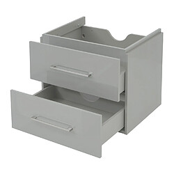 Mendler Premium Meuble sous-lavabo HWC-D16 - Gris brillant