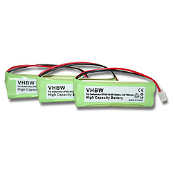 Vhbw 3x 500mAh Ni-MH Batteries