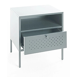 Pegane Console métal gris