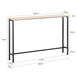 Avis SoBuy Table Console FSB19-XL-Z - Métal et MDF